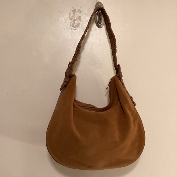 Boden Tan Suede Shoulder Bag - Picture 3 of 16